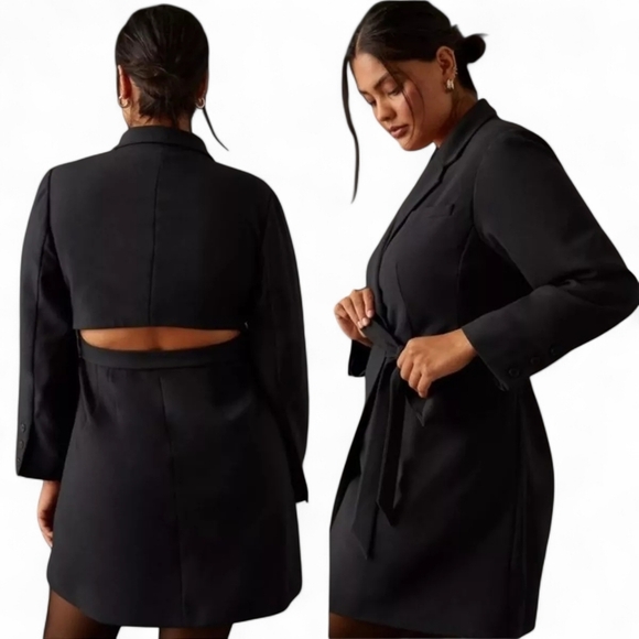 Anthropologie Wrap Blazer mini dress size 14 - Picture 1 of 15